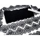 Destock 7.2m dentelle guipure fine douce haute couture noire largeur 4.9cm