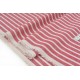 Destock 1.5m tissu coton gratté extra doux tissé teint rayures largeur 150cm