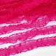 Déstock 21m galon dentelle élastique ruban organza  à volants rose fuchsia largeur 2.3cm