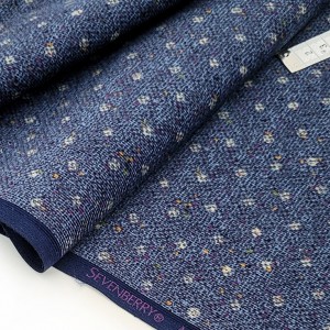 Destock 2m tissu japonais sevenberry velours milleraies coton doux imprimé largeur 110cm 