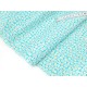 Destock coupon tissu japonais sevenberry popeline coton fleuri turquoise taille 178x92cm