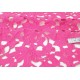 Tissu en guipure/dentelle lourd polyester festonnée rose fuchsia x 50cm