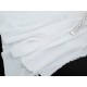 Destock 0.9m tissu crépon coton extra doux blanc largeur 118cm 