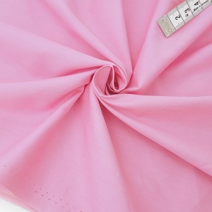 Déstock 3.3m tissu japonais popeline de coton soyeux rose largeur 112cm 