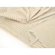 Destock 1.9m tissu lin coton rayures tissé teint beige largeur 146cm 