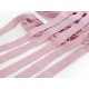 Destock 15m ruban élastique biais américain fin doux rose largeur 2cm