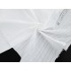 Destock lot 2.1m tissu coton lavé jacqurd doux blanc largeur 146cm 
