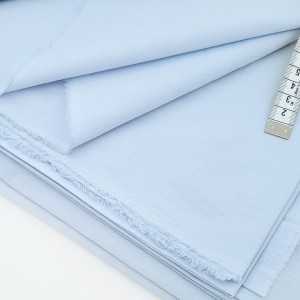 Destock 3m tissu coton lavé extra-doux bleu pâle largeur 160cm 
