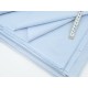 Destock 2m tissu coton lavé extra-doux bleu pâle largeur 160cm 