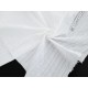 Destock 1.8m tissu coton lavé jacqurd doux blanc largeur 146cm 