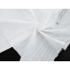 Destock 2.1m tissu coton lavé jacqurd doux blanc largeur 146cm 