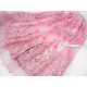 Destock 0.8m tissu dentelle broderie haute couture tulle brodé sequin perle strasse largeur 140cm