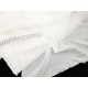 Déstock 1.4m tissu voile de coton polyester léger extra-doux écru largeur 143cm 