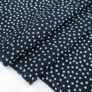 Destock 1.6m tissu coton léger étoiles blanches fond gris foncé largeur 155cm 