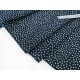 Destock 1.6m tissu coton léger étoiles blanches fond gris foncé largeur 155cm 