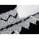 Destock 19.8m dentelle guipure fine haute couture blanche largeur 8.8cm