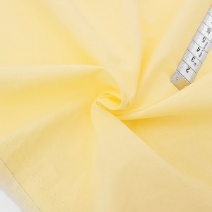 Déstock 2m tissu batiste de cupro coton soyeux jaune largeur 155cm 