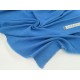 Destock 2m tissu crêpe de cupro soyeux extra-doux fluide bleu largeur 143cm