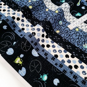 Destock 0.5m tissu Japonais coton dobby traditionnel géométrique largeur 114cm 