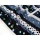 Destock 0.5m tissu Japonais coton dobby traditionnel géométrique largeur 114cm 