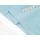 Destock 0.63m tissu coton et lin dobby souple bleu largeur 140cm