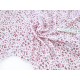 Destock 0.56m tissu crêpe polyester lourd doux fluide imprimé fleuri largeur 156cm