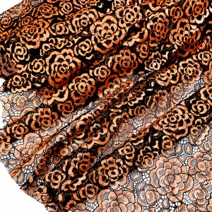 Destock 1m tissu dentelle de calais satiné haute couture largeur 152cm 