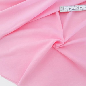 Destock 2.1m tissu jersey coton soyeux lisse rose grande largeur 170cm