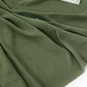 Destock coupon tissu jersey cupro extra soyeux fluide olive 70x100cm