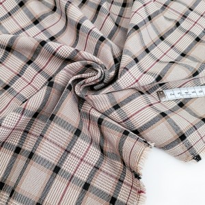 Destock 1m tissu pantalon tartan écossais stretch polyester extra doux largeur 148cm