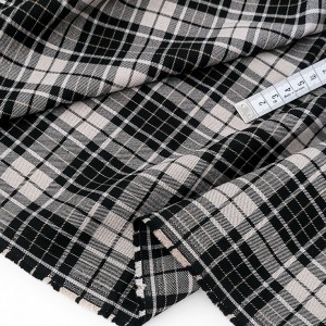 Destock 1.8m tissu tartan écossais laine stretch doux fluide  largeur 163cm