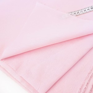 Destock 2.4m tissu voile de coton fin doux rose pâle largeur 148cm 