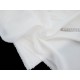 Destock 3m tissu lin et lyocell soyeux extra-doux fluide blanc largeur 145cm