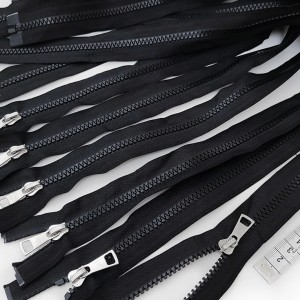 Destock 6 fermetures glissière zip séparable noir curseur en métal  longueur 66cm