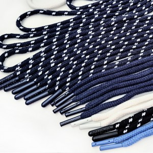 Destock 10 cordons de serrage coton pour sweat à capuche pantalon avec extrémités longueur 88-122cm