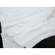 Destock 1.05m tissu crépon coton extra doux blanc largeur 118cm 