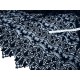 Destock 2.6m tissu dentelle guipure broderie haute couture bleu nuit largeur 123cm