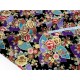 Destock 1.5m tissu japonais lin coton épais motif traditionnel doré largeur 150cm