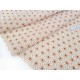 Destock 2.2m tissu batiste coton soyeux étoile asanoha caramel largeur 140cm 