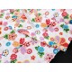 Destock 0.53m tissu japonais batste coton motif traditionnel fleuri largeur 150cm