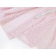 Destock 2m tissu japonais dentelle polyester doux rose poudré largeur 115cm