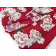 Destock lot 1.1m tissu japonais coton fin fleuri 3 thèmes largeur 123cm