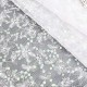 Déstock 2.2m Tissu broderie organza brodé fleuri et sequin blanc largeur 140cm 