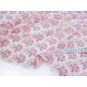 Destock 0.66m tissu mousseline polyester soyeux fluide imprimé fleuri largeur 150cm