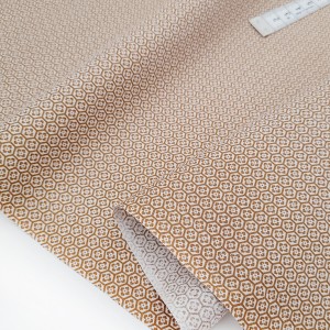 Destock 1.48m tissu coton doux motif géométrique fleuri largeur 140cm
