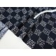 Destock 2.5m tissu japonais lin coton souple motif traditionnel fleuri largeur 112cm