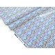 Destock 2m tissu japonais coton motif vague seigaiha bleue largeur 111cm