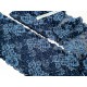 Déstock 6.6m dentelle élastique japonais haute couture satinée tricolore largeur 16cm