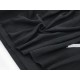 Destock 2m tissu polaire doudou velours pyjama noir largeur 175cm 