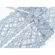 Déstock 5.4m dentelle élastique japonais lingerie haute couture grise largeur 15.5cm